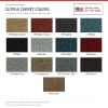 ACC Cutpile color options for ACC-TM-22971 - Proudly Made in the USA