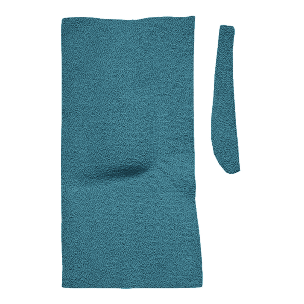 Illustration of 1966 Dodge Charger 4spd Console Strip Loop Molded Carpet - 2 Piece in 09 Medium Blue, digitally recolored from the ACC supplier photo.