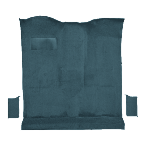 Illustration of 1978-1980 Chevrolet K5 Blazer Pass Area Cutpile Molded Carpet - 3 Piece in 7766 Blue, digitally recolored from the ACC supplier photo.