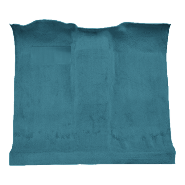 Illustration of 1973 GMC Jimmy Pass Area Loop Molded Carpet - 1 Piece in 09 Medium Blue, digitally recolored from the ACC supplier photo.