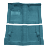 Illustration of 1970 Dodge Challenger Auto Loop Molded Carpet - 2 Piece in 09 Medium Blue, digitally recolored from the ACC supplier photo.