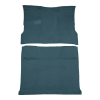 Illustration of 1981-1986 Chevrolet C10 Suburban 2WD 4spd Cutpile Passenger Area Carpet - 2 Piece in 7766 Blue, digitally recolored from the ACC supplier photo.