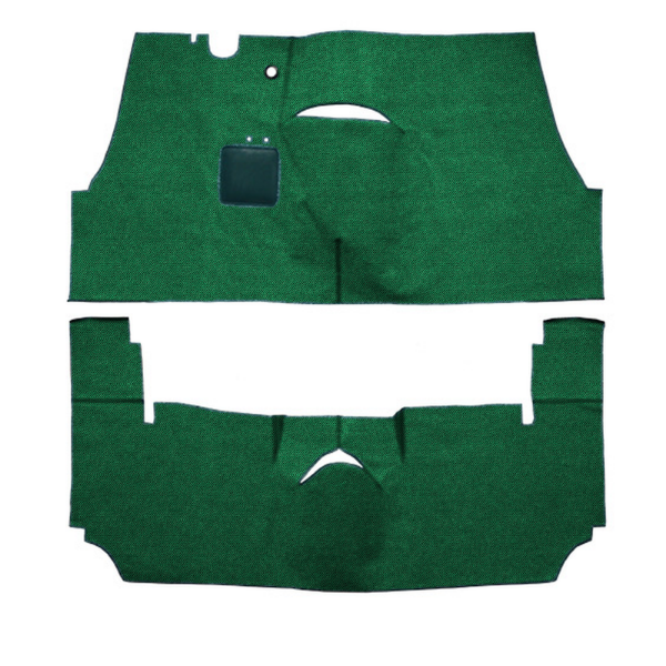 Illustration of 1954-1956 Oldsmobile Starfire ACC Daytona cut-and-sewn carpet in 7163 Light Green - actual product may vary