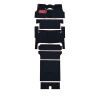 Illustration of 1955 Chevrolet Bel Air ACC Daytona cut-and-sewn carpet in 7154 Dark Blue - actual product may vary