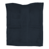 Illustration of 1984-1986 Dodge Conquest 2DR Hatchback Pass Area Cutpile Molded Carpet - 1 Piece in 840 Navy Blue, digitally recolored from the ACC supplier photo.