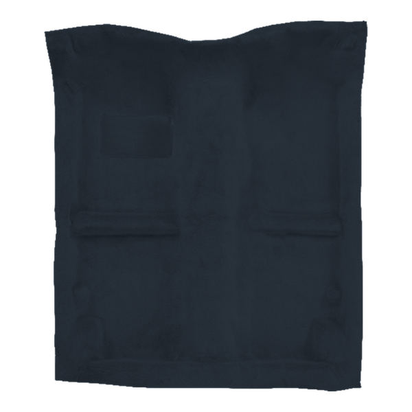 Illustration of 1984-1986 Dodge Conquest 2DR Hatchback Pass Area Cutpile Molded Carpet - 1 Piece in 840 Navy Blue, digitally recolored from the ACC supplier photo.