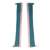 Illustration of 1966-1967 Dodge Charger Door Panel Inserts Loop Carpet - 2 Piece in 09 Medium Blue, digitally recolored from the ACC supplier photo.