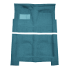 Illustration of 1965-1970 Buick Wildcat 4DR Loop Molded Carpet - 2 Piece in 09 Medium Blue, digitally recolored from the ACC supplier photo.