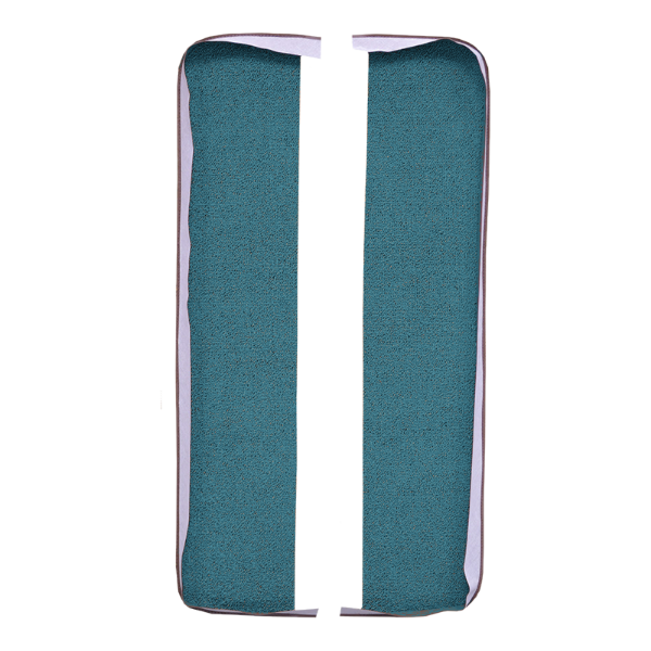 Illustration of 1965 Chevrolet Impala Door Panel 2DR Inserts Loop Carpet - 2 Piece in 09 Medium Blue, digitally recolored from the ACC supplier photo.