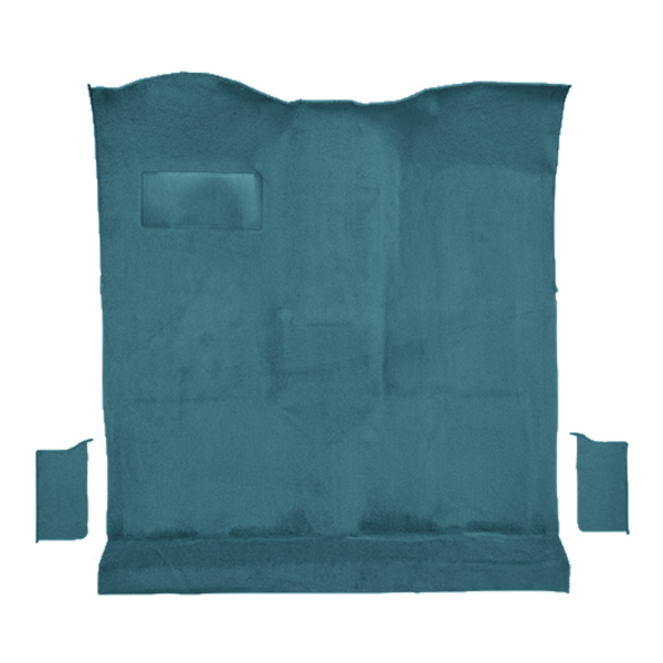 Illustration of 1978-1980 GMC Jimmy Pass Area Cutpile Molded Carpet - 3 Piece in 802 Blue, digitally recolored from the ACC supplier photo.