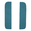 Illustration of 1967-1972 Chevrolet C10 Suburban Loop Door Panel Front Inserts with Cardboard - 2 Piece in 09 Medium Blue, digitally recolored from the ACC supplier photo.