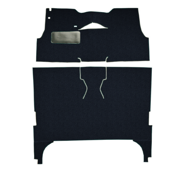 Illustration of 1955 Chevrolet Bel Air ACC Daytona cut-and-sewn carpet in 7154 Dark Blue - actual product may vary