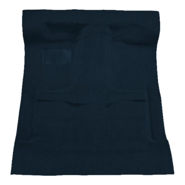Illustration of 1987-1996 Dodge Dakota Reg Cab 4WD Cutpile Molded Carpet - 1 Piece in 9304 Regatta Blue, digitally recolored from the ACC supplier photo.