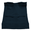 Illustration of 1987-1996 Dodge Dakota Reg Cab 2WD Auto/5spd Cutpile Molded Carpet - 1 Piece in 9304 Regatta Blue, digitally recolored from the ACC supplier photo.