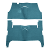Illustration of 1954-1956 Oldsmobile 88 4DR Sedan Loop Carpet - 2 Piece in 09 Medium Blue, digitally recolored from the ACC supplier photo.