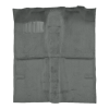 Illustration of 1987-1993 Dodge Ram 50 Reg Cab 2WD Cutpile Molded Carpet - 1 Piece in 807 Dark Gray, digitally recolored from the ACC supplier photo.