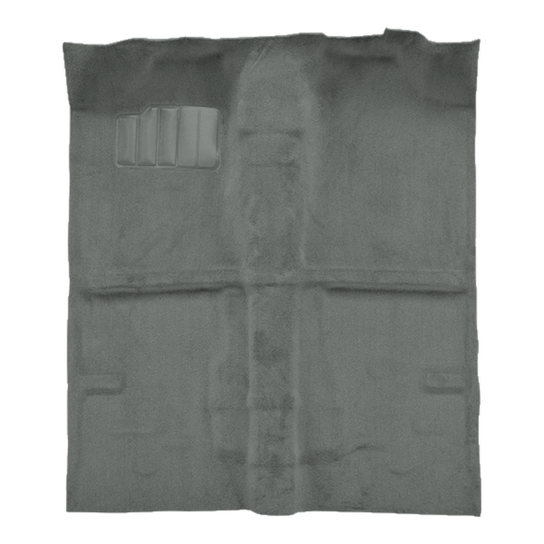 Illustration of 1987-1993 Dodge Ram 50 Reg Cab 2WD Cutpile Molded Carpet - 1 Piece in 807 Dark Gray, digitally recolored from the ACC supplier photo.
