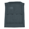 Illustration of 1985-1988 Dodge Colt 4DR Cutpile Molded Carpet - 1 Piece in 8082 Crystal Blue, digitally recolored from the ACC supplier photo.