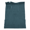 Illustration of 1975-1979 Ford F-150 Ext Cab 2WD Auto/3spd Column Shift Cutpile Molded Carpet - 1 Piece in 7766 Blue, digitally recolored from the ACC supplier photo.