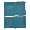 Illustration of 1962 Dodge Dart 330 2DR/4DR Auto Loop Molded Carpet - 2 Piece in 09 Medium Blue, digitally recolored from the ACC supplier photo.
