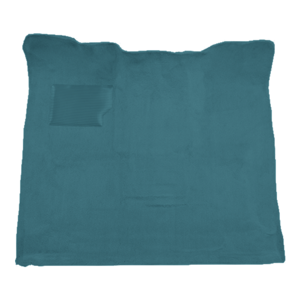 Illustration of 1980-1985 Ford F-250 Reg Cab Auto/Manual 2 & 4WD Dump Truck Cutpile Molded Carpet - 1 Piece in 802 Blue, digitally recolored from the ACC supplier photo.