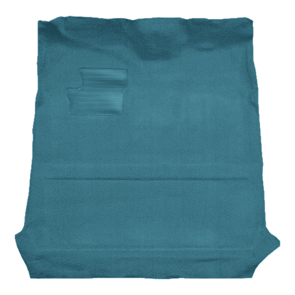 Illustration of 1953-1956 Ford F-100 Reg Cab 2WD Auto/3spd Column Shift Loop Molded Carpet - 1 Piece in 09 Medium Blue, digitally recolored from the ACC supplier photo.