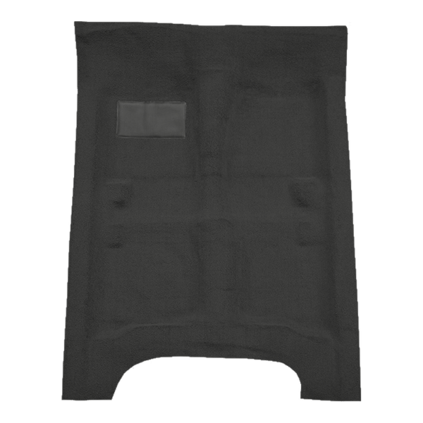 Illustration of 1961-1963 Oldsmobile F85 4DR Sedan Auto Loop Molded Carpet - 1 Piece in 35 Charcoal, digitally recolored from the ACC supplier photo.