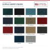 ACC Cutpile color options for this listing - Proudly Made in the USA