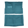 Illustration of 1969-1970 Cadillac Calais 2DR Loop Molded Carpet - 2 Piece in 09 Medium Blue, digitally recolored from the ACC supplier photo.