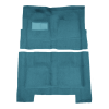 Illustration of 1965-1970 Cadillac Fleetwood 60 Special 4DR Sedan Loop Molded Carpet - 2 Piece in 09 Medium Blue, digitally recolored from the ACC supplier photo.