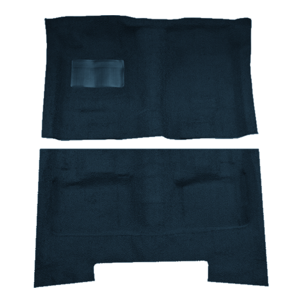Illustration of 1965 Dodge 880 Custom 2DR/4DR Loop Molded Carpet - 2 Piece in 07 Dark Blue, digitally recolored from the ACC supplier photo.