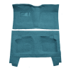 Illustration of 1959-1960 Chevrolet Impala 4DR Sedan Full Loop Molded Carpet - 2 Piece in 09 Medium Blue, digitally recolored from the ACC supplier photo.