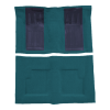 Picture of 1971 Ford Torino GT 2DR Convertible Auto with 2 Bright Blue Inserts Carpet Kit, Molded Loop - 2 Piece
