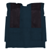 Illustration of 1972-1973 Ford Torino GT with 2 Dark Blue Inserts 2DR Auto Loop Molded Carpet - 1 Piece in 07 Dark Blue, digitally recolored from the ACC supplier photo.