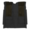 Illustration of 1972-1973 Ford Torino ACC Loop molded carpet in 01 Black with Dark Green inserts, digitally recolored from the ACC supplier photo