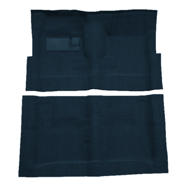 Illustration of 1965-1966 Oldsmobile Dynamic 88 2DR Loop Molded Carpet - 2 Piece in 07 Dark Blue, digitally recolored from the ACC supplier photo.
