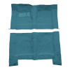 Illustration of 1965-1970 Oldsmobile Delta 88 4DR Loop Molded Carpet - 2 Piece in 09 Medium Blue, digitally recolored from the ACC supplier photo.