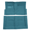 Illustration of 1965-1970 Oldsmobile Delta 88 2DR Loop Molded Carpet - 2 Piece in 09 Medium Blue, digitally recolored from the ACC supplier photo.