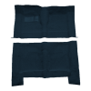 Illustration of 1967-1968 Oldsmobile Delmont 88 4DR Loop Molded Carpet - 2 Piece in 07 Dark Blue, digitally recolored from the ACC supplier photo.