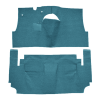 Illustration of 1958 Oldsmobile 98 2DR Hardtop Loop Carpet - 2 Piece in 09 Medium Blue, digitally recolored from the ACC supplier photo.