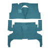 Illustration of 1958 Oldsmobile 98 4DR Hardtop Loop Carpet - 2 Piece in 09 Medium Blue, digitally recolored from the ACC supplier photo.