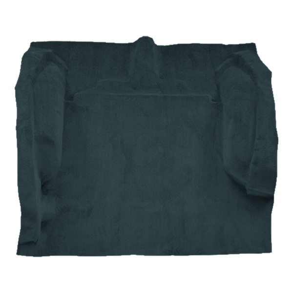 Illustration of 1984-1996 Jeep Cherokee Cargo Area Cutpile Molded Carpet - 1 Piece in 839 Federal Blue, digitally recolored from the ACC supplier photo.