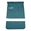 Illustration of 1978-1979 Dodge D150 Li'l Red Express Reg Cab Auto Complete Cutpile Molded Carpet - 2 Piece in 802 Blue, digitally recolored from the ACC supplier photo.