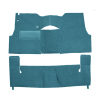 Illustration of 1955 Chevrolet Sedan Delivery 2DR Sedan Bench Seat Loop Carpet - 2 Piece in 09 Medium Blue, digitally recolored from the ACC supplier photo.