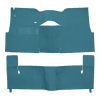 Illustration of 1957 Chevrolet Sedan Delivery 2DR Sedan Bench Seat Loop Carpet - 2 Piece in 09 Medium Blue, digitally recolored from the ACC supplier photo.