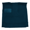 Illustration of 1975-1977 Dodge D100 Reg Cab 2WD Auto Cutpile Molded Carpet - 1 Piece in 7879 Blue, digitally recolored from the ACC supplier photo.