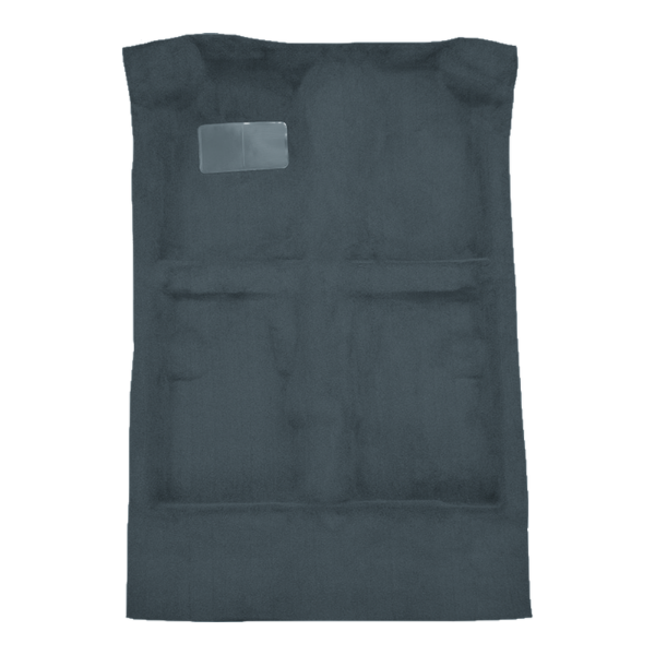 Illustration of 1986-1988 Dodge 600 4DR Cutpile Molded Carpet - 1 Piece in 8082 Crystal Blue, digitally recolored from the ACC supplier photo.