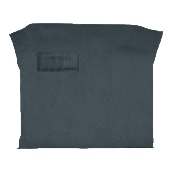 Illustration of 1987-1995 Plymouth Voyager Ext Pass Area Cutpile Molded Carpet - 1 Piece in 8082 Crystal Blue, digitally recolored from the ACC supplier photo.
