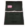 Illustration of 1963-1964 Dodge 880 ACC Tuxedo molded carpet in A-1 Olive Black - actual product may vary