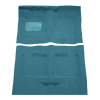 Illustration of 1963-1964 Dodge 880 4DR Auto Loop Molded Carpet - 2 Piece in 09 Medium Blue, digitally recolored from the ACC supplier photo.
